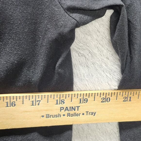 ​Men's M Nike The Nike Tee Black L/S T-Shirt Yellow Swoosh Blue Camo Back Graphi - Picture 10 of 12